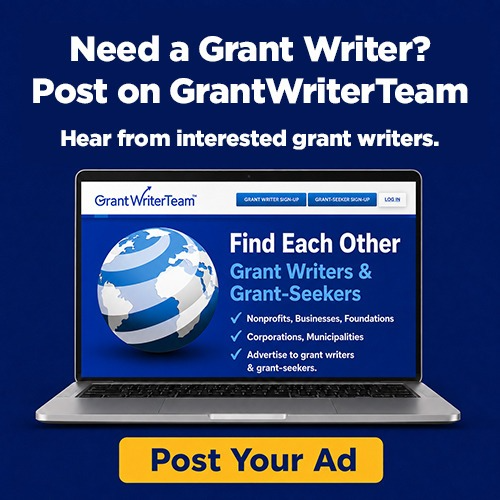Need a Grant Writer? Post on GrantWriterTeam